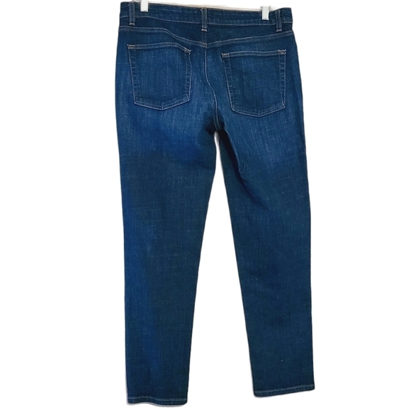 Eileen Fisher | Women's Dark Wash Skinny Jeans (Size 8) - Picture 7 of 7